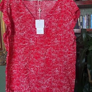 Grand & Greene Red Textured Blouse